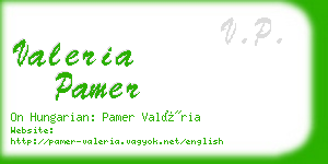 valeria pamer business card